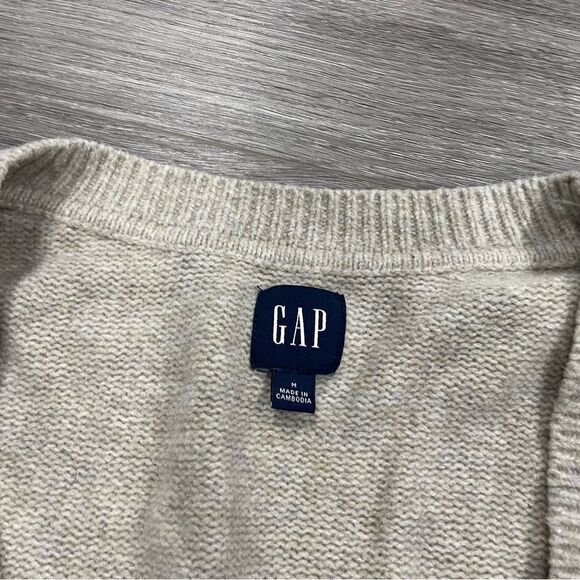 Gap cashsoft oatmeal cardigan m - Picture 3 of 7